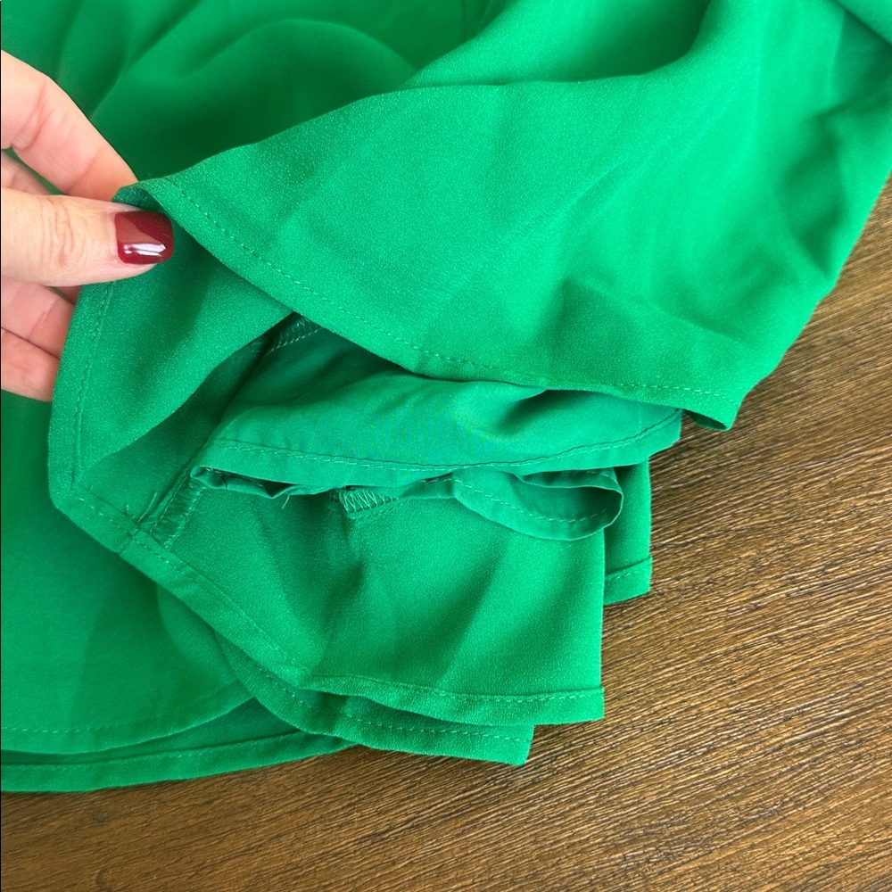 Kelly Green Shorts Romper - Picture 6 of 7